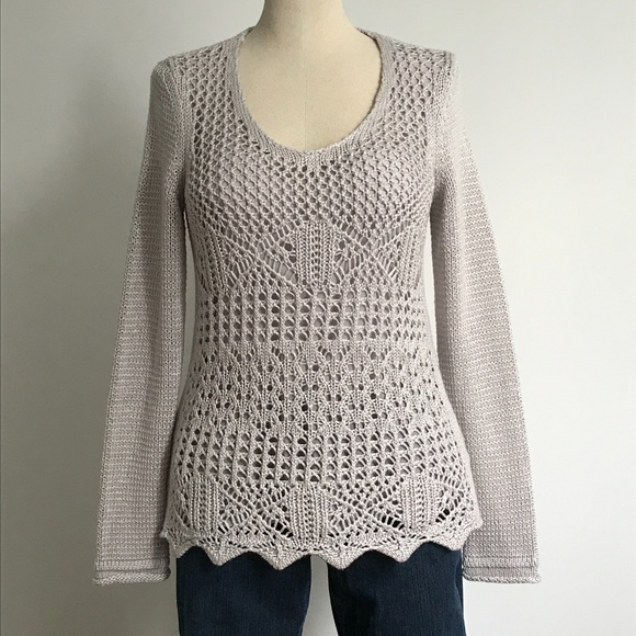 Melanie Lyne - Tan Knit long sleeve sweater - Picture 1 of 10